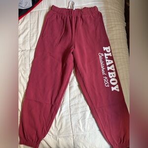 PLAYBOY Women’s Sweatpants - Burgundy